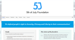 Desktop Screenshot of 5july.org
