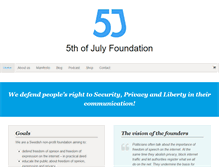 Tablet Screenshot of 5july.org